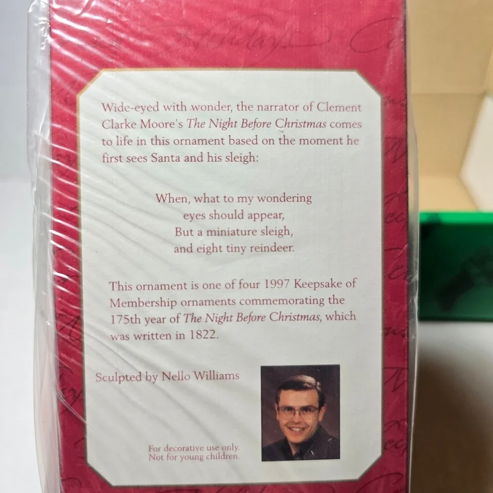 Hallmark Keepsake Ornament Club Collect a Christmas Classic 1997 membership Club